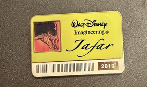 Disney Pin * WDI - 2010 I.D. Badge Lenticular - Villains - Jafar LE 300 #76639