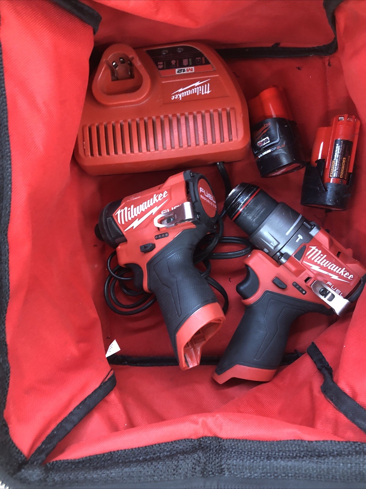 Milwaukee 3497-22 M12 FUEL 12V 2-Tool Combo Kit - Hammer Drill & Impact ...