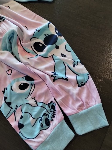 Disney Lilo & Stitch Pajamas One Piece Union Suit, Hooded Pj's (Size10) MSRP $48 - Picture 7 of 10