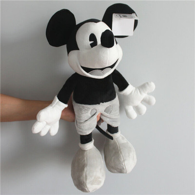 New Cute Mickey Mouse Black White Gray Plush Doll 45Cm Classic