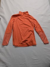 The North Face Womens XL Orange Quarter-Zip Pullover Lightweight Comfortable F