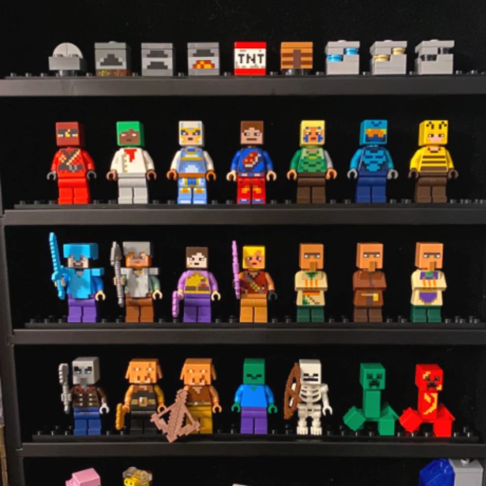 Lote a granel de 3 minifiguras de Minecraft Lego Minecraft minifiguras Creeper Steve Skeleton Foto 2 de 4