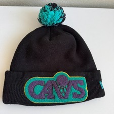 New Era Cleveland Cavaliers Hardwood Classics Pom Pom Beanie NBA Knit Hat