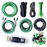 SoundBox 4 Gauge Amplifier Wiring Complete Kit, Extra Long 20 Black/Green