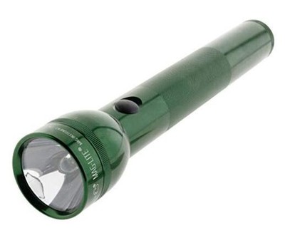  S3D396 3 Cell D Flashlight Dark Green, Adjustable, Battery Powered 