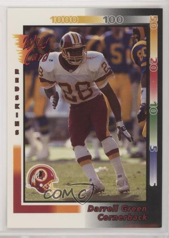 1992 Wild Card Darrell Green #131 HOF 07v8