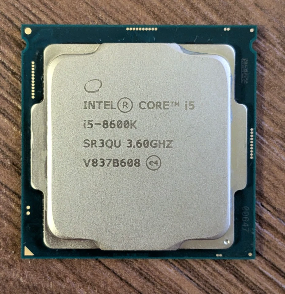 8th Gen Intel Core i5-8600K CPU 3.6 GHz (Turbo 4.3 GHz) 6-Core 9MB LGA1151 SR3QU - Image 3 of 4