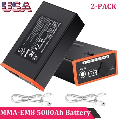 2-Pack Power Mag MMA-EM8 Rechargeable Battery For Moultrie Edge Edge 2&Pro New