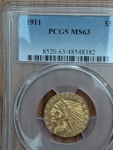 1911-P Indian Half Eagle — photo from the most recent tracked eBay sale