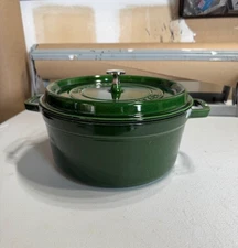 Staub 5.5 Quart Round Cocotte, Basil
