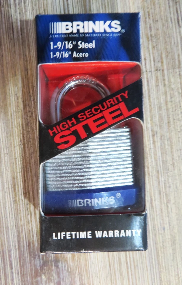 Brinks 40mm / 1-9/16 High Security Steel Laminated Padlocks Set of 6 Keyed Alike - Image 3 of 4