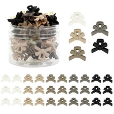 30PCS Mini Bow Hair Claw Clips, Matte Small Claw Clips for Women Non Slip Sma...