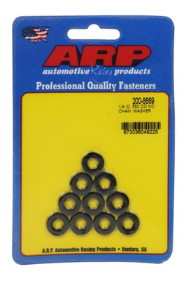 #ad ARP 1 4 ID x .550 OD Black Washers No Chamfer 10pk 200 8669 $22.09