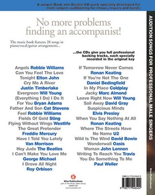 Audition Songs For Professional Male Singers Book and Audio Online Piano, Vocal