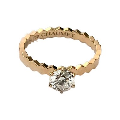 Seltener Chaumet Bee My Love GIA 0,53ct D VVS1 Diamant & 18K Rotgold Ring - Größe 48