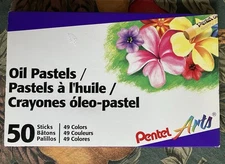 50 Color Oil Pastel Set for Art Drawing Painting – Soft Blendable Sticks