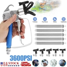 3600PSI Airless Paint Spray Gun with 517 Tip Nozzle Guard For Wagner Sprayers