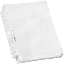Mini Sheet Protectors Half Page Binder Sleeves Top Load