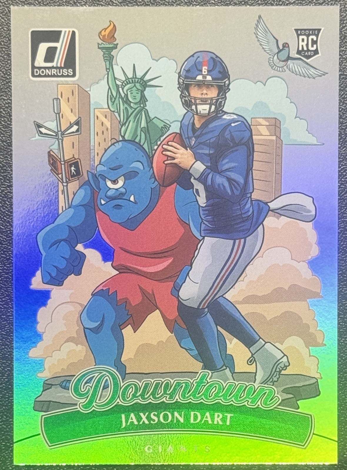 JAXSON DART Rookie Downtown! 2025 Panini Donruss SSP #14 Clean STANDARD SIZE Rc