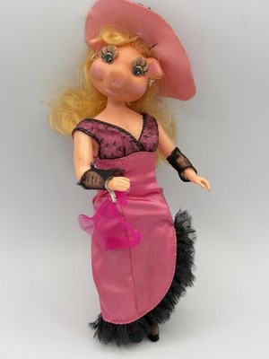 Vtg 1979 Mattel Gorgeous Creatures Princess Pig Doll Pink Dress