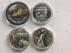 Lot Of 4 Colorized Silver Eagles 1986-2026