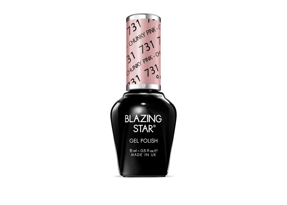 BlazingStar - 731 - Chunky Pink - 15 ml - Soak Off Gel Nail Polish