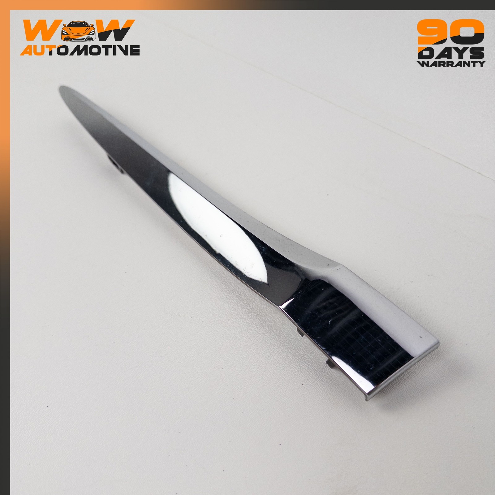 12-17 BENTLEY CONTINENTAL GT GTC REAR RIGHT LOWER BUMPER TRIM STRIP CHROME OEM