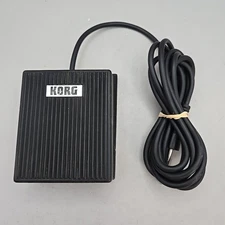 Fatar Korg Black Keyboard Foot-Switch 93 Footswitch Foot Pedal Made In Italy