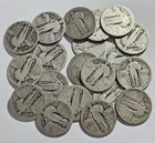 Lot of 20  ~ NO DATE Standing Liberty Silver Quarters ~ 1/2 Roll (R100)