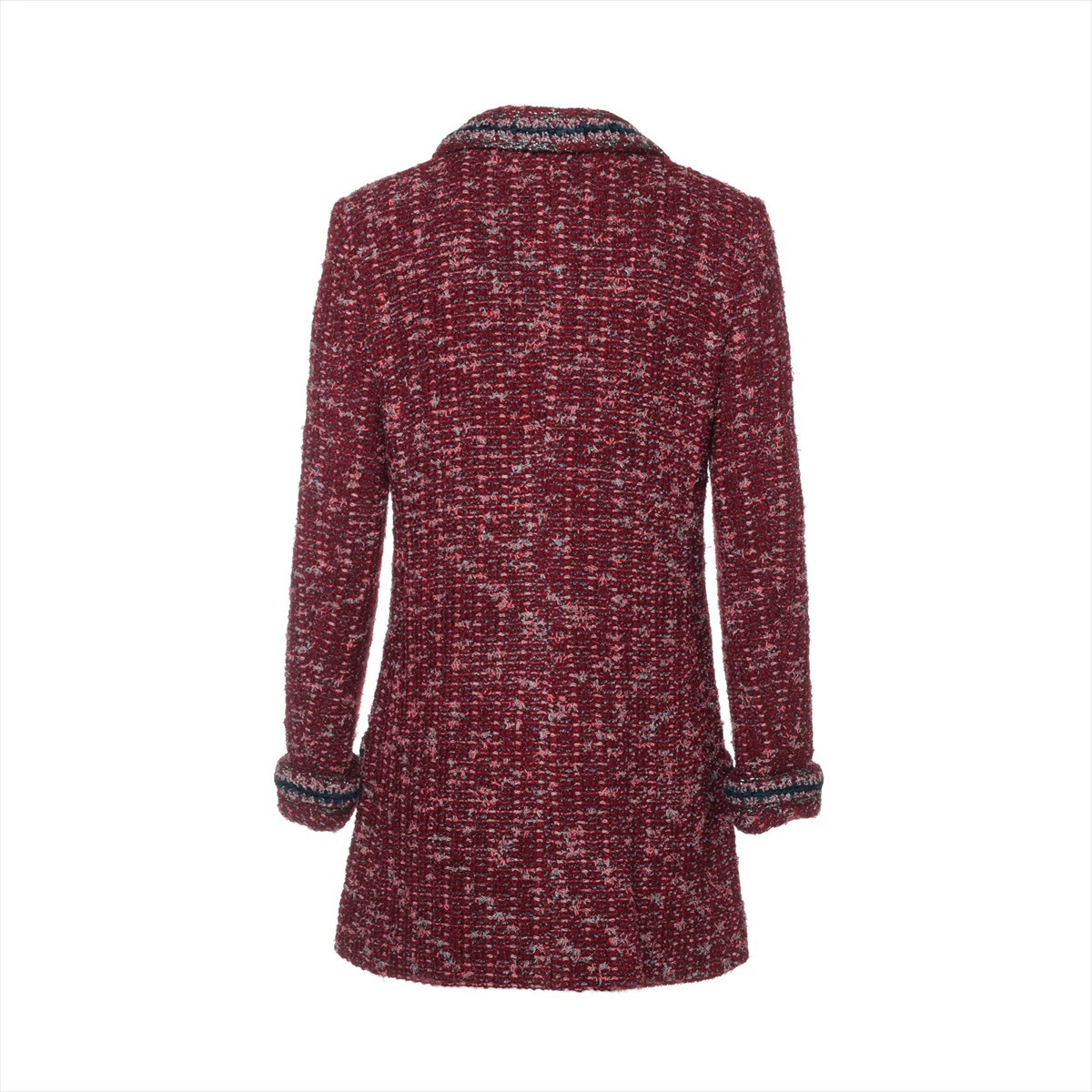 Chanel Coco Button Wool Polyester Jacket Women's … - image 2