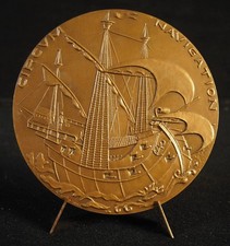 Medaille Fernand De Magellan Navigator Portugal Galleon Magallanes Abenteurer