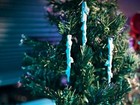 4 Pcs Icy Skull Dripping Christmas Ornaments – Plastic Gothic Xmas Decor