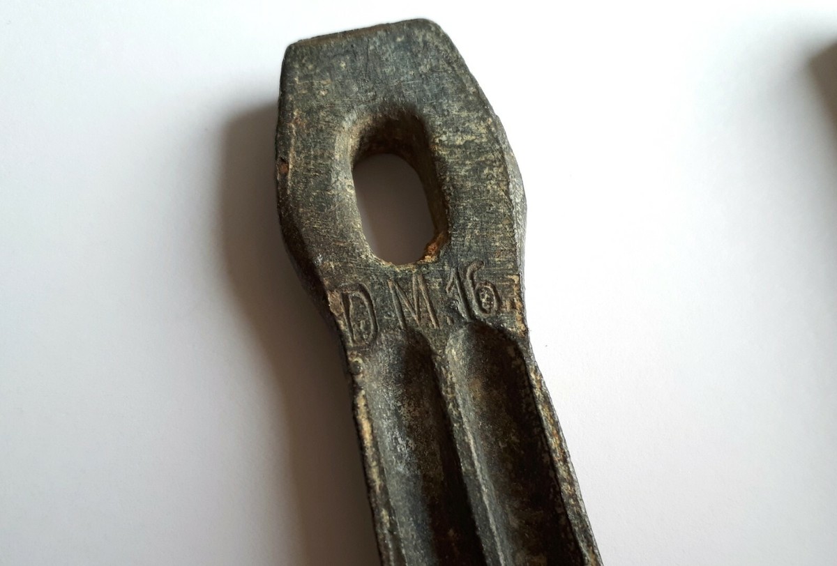 Zeltbahnen Tent Peg Original German Army WWI WW1 Marked Nice