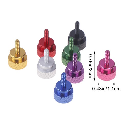10Pcs M3*10MM Knurl High Step Head Hand Tighten Thumb Screw Thumbscrews Bolt _wa - Photo 4/20