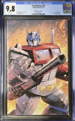 Transformers Image / Skybound #8 CGC 9.8 TYLER KIRKHAM Virgin Variant Cover !