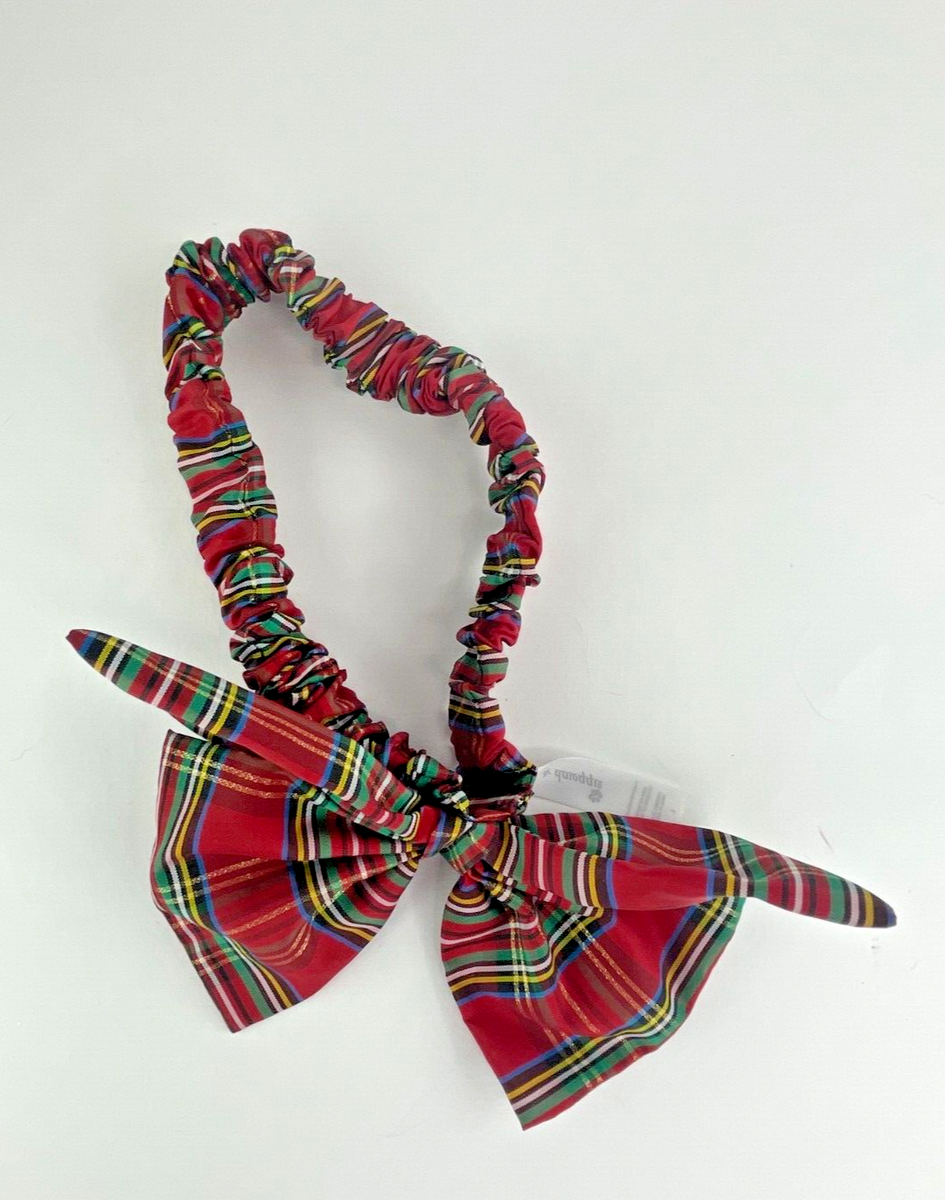 Dog Bow Tie Large Plaid Cloak and Dawggie 19 Inches