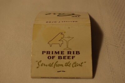The Cart Chicago Illinois Prime Rib of Beef 30 Strike Matchbook Cover