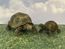 Schleich Giant Tortoise 2008 14601 and Baby Tortoise 2010 14643