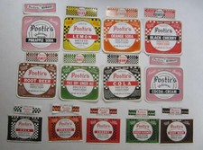 Lot of 26 Old Vintage - POSTIES - SODA LABELS...