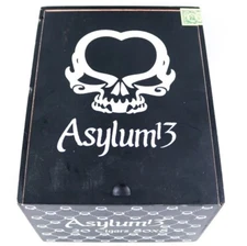 Asylum 13 80 x 8 Empty Wood Cigar Box 8.5" x 6.75" x 5.5"