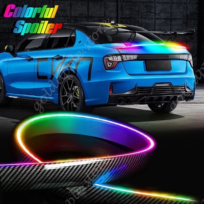RGB coche trasero del maletero alerón del labio Accesorios Decoración colorido
