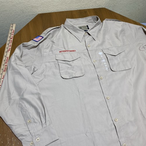 Boy Scouts Of America Shirt Mens XL Vented Uniform BSA Microfiber Scout New - Picture 3 of 9