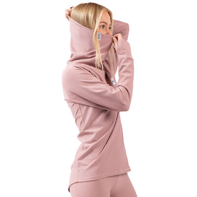 Eivy Damen Icecold Rib Top – Schnell Trocknendes Baselayer-Shirt Mit Daumenschlaufen & Verlängertem Rücken