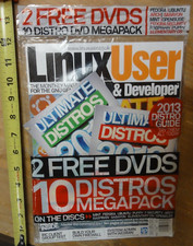 Linux User  Developer Monthly Magazine with 2 dvds 2013