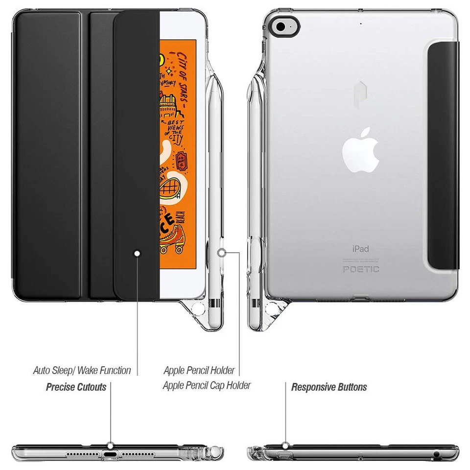 Smart тройного сложения чехол для iPad Mini 5 / iPad Pro 11 / 12,9 / 10,5 / iPad 9,7 чехол - Изображение 3 из 4