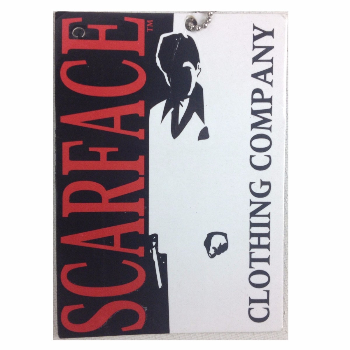 SCARFACE, EMBROIDERED, STITCHED MEN'S LEATHER JACKET, BLACK