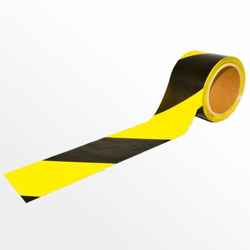 Gelb-Schwarzes Absperrband 2 Rollen à 33m - Sicherheits-Warnband Wasserfest Für Baustellen & Parkplätze