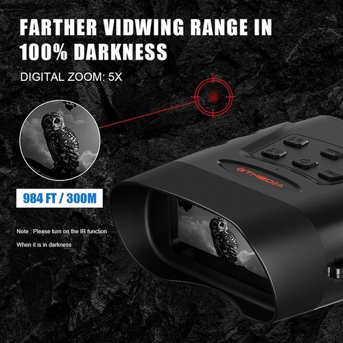 32GB Night Vision Goggles Infrared Digital Zoom Binoculars Video Record Camera - Picture 8 of 12