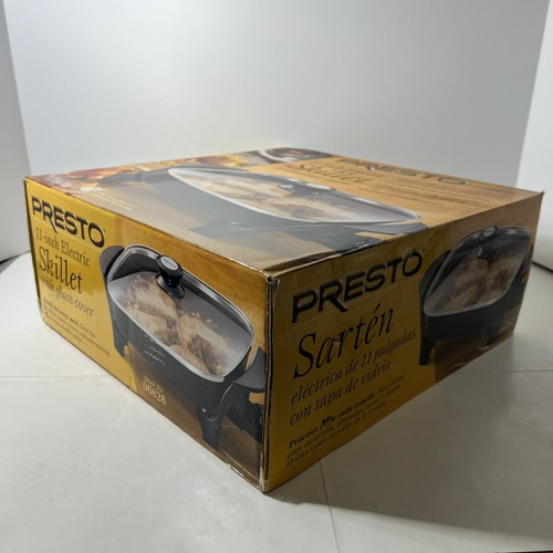 Presto 11 Inch Electric Skillet With Glass Cover No. 06626 New