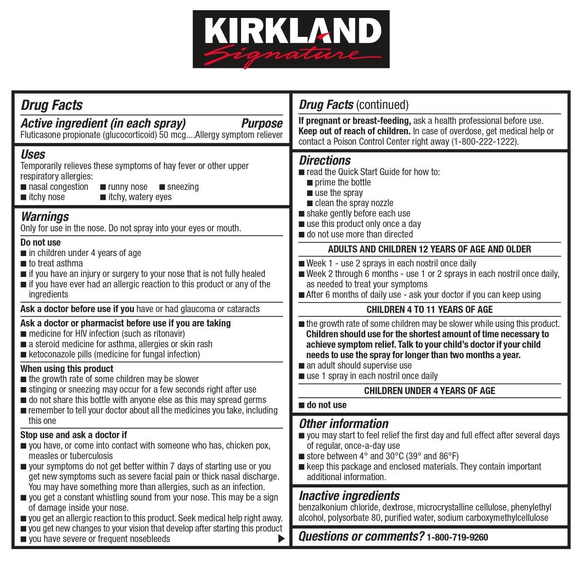 Kirkland Signature Aller-Flo, 720 Sprays 5 Bottles 144 Sprays Each 2027 ...
